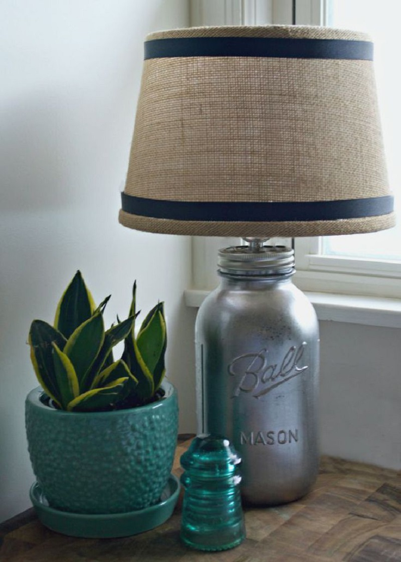 Mason jar farmhouse style lamp DIY Lamp Ideas To Revamp Your Old Lamp Into The Most Captivating Lamp Ever