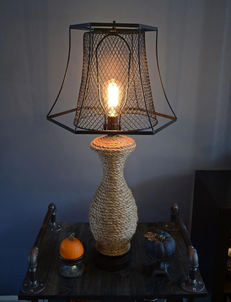 Rustic and industrial style lamp DIY Lamp Ideas To Revamp Your Old Lamp Into The Most Captivating Lamp Ever