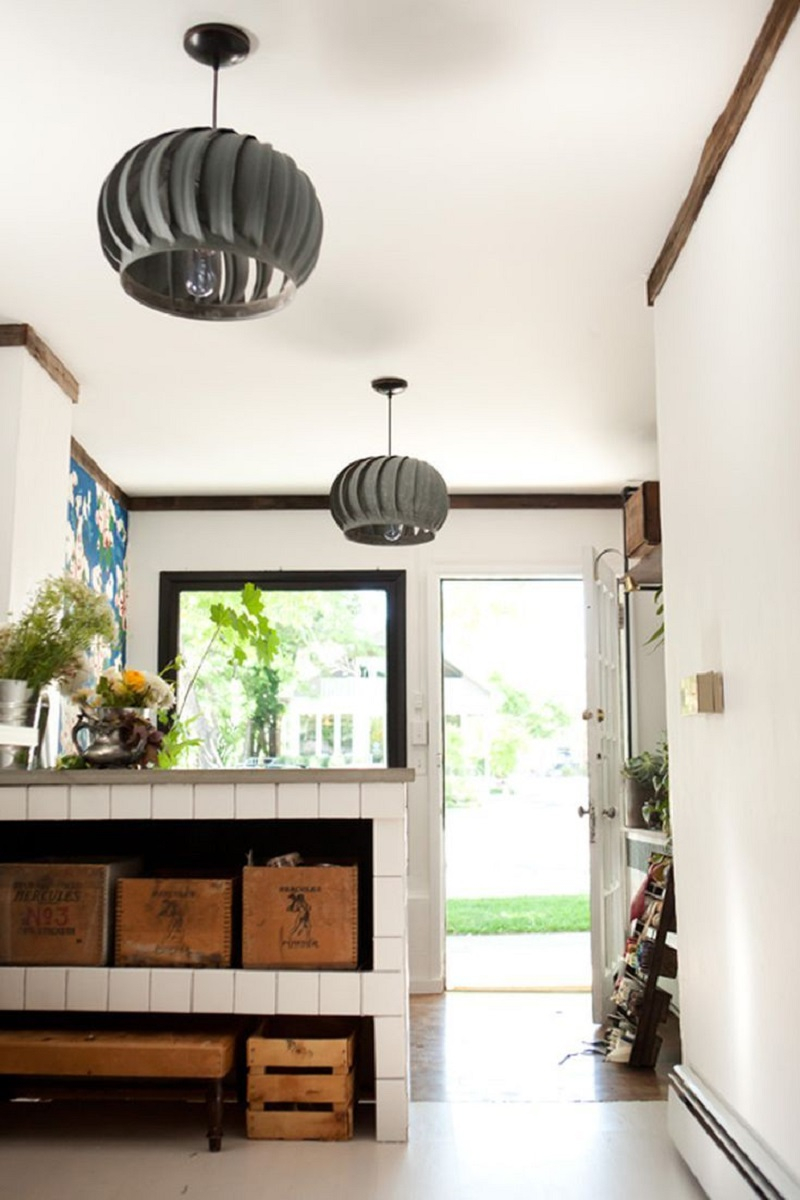 Turbine pendant light Undoubtedly Gorgeous DIY Pendant Light Fixtures From Upcycle Items