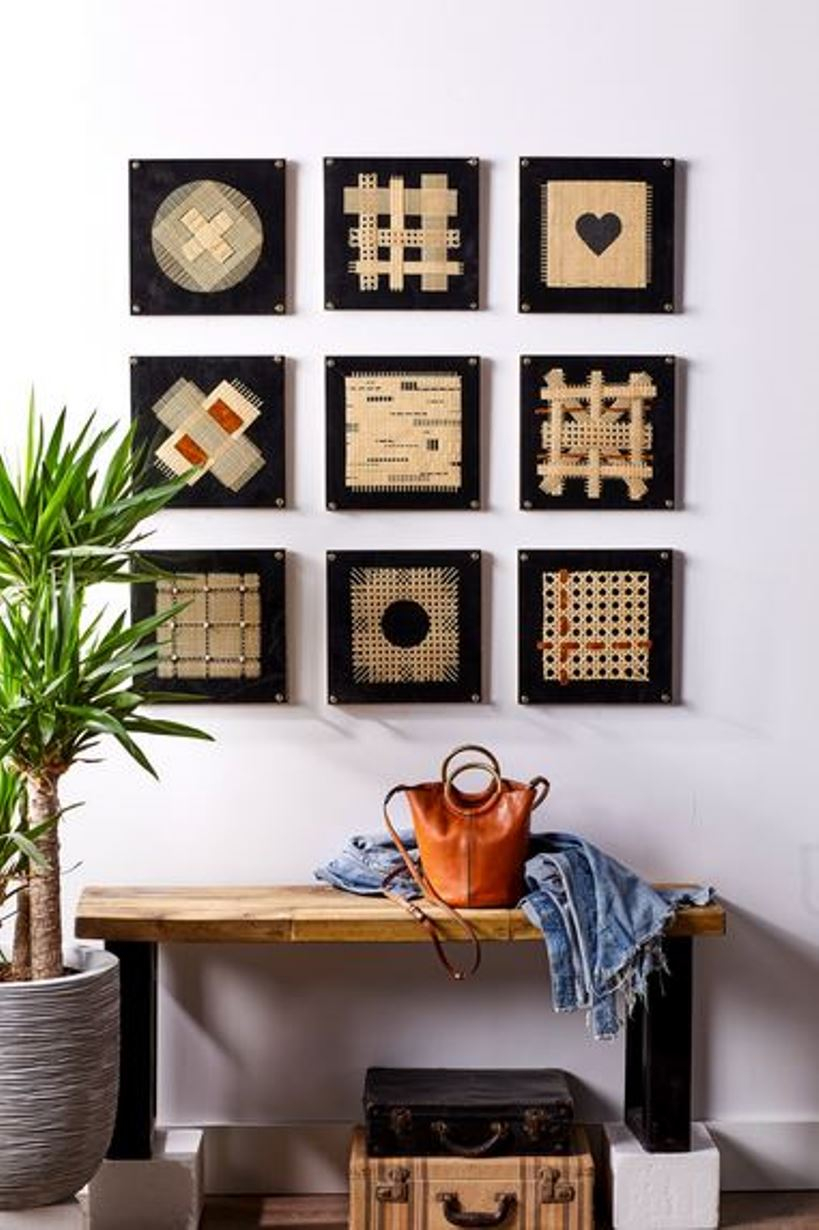 Beautiful cane wall art