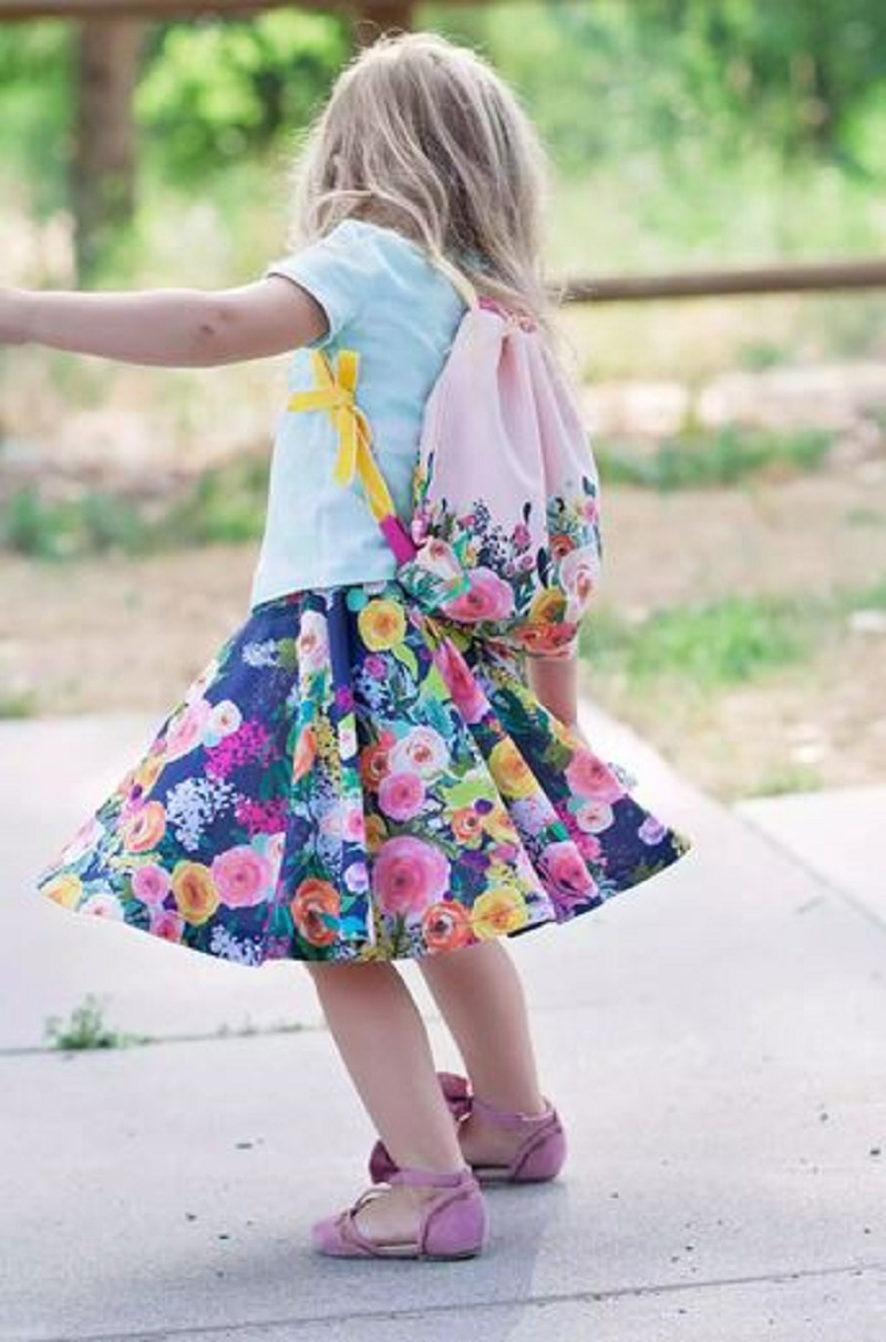 Cute floral backpack