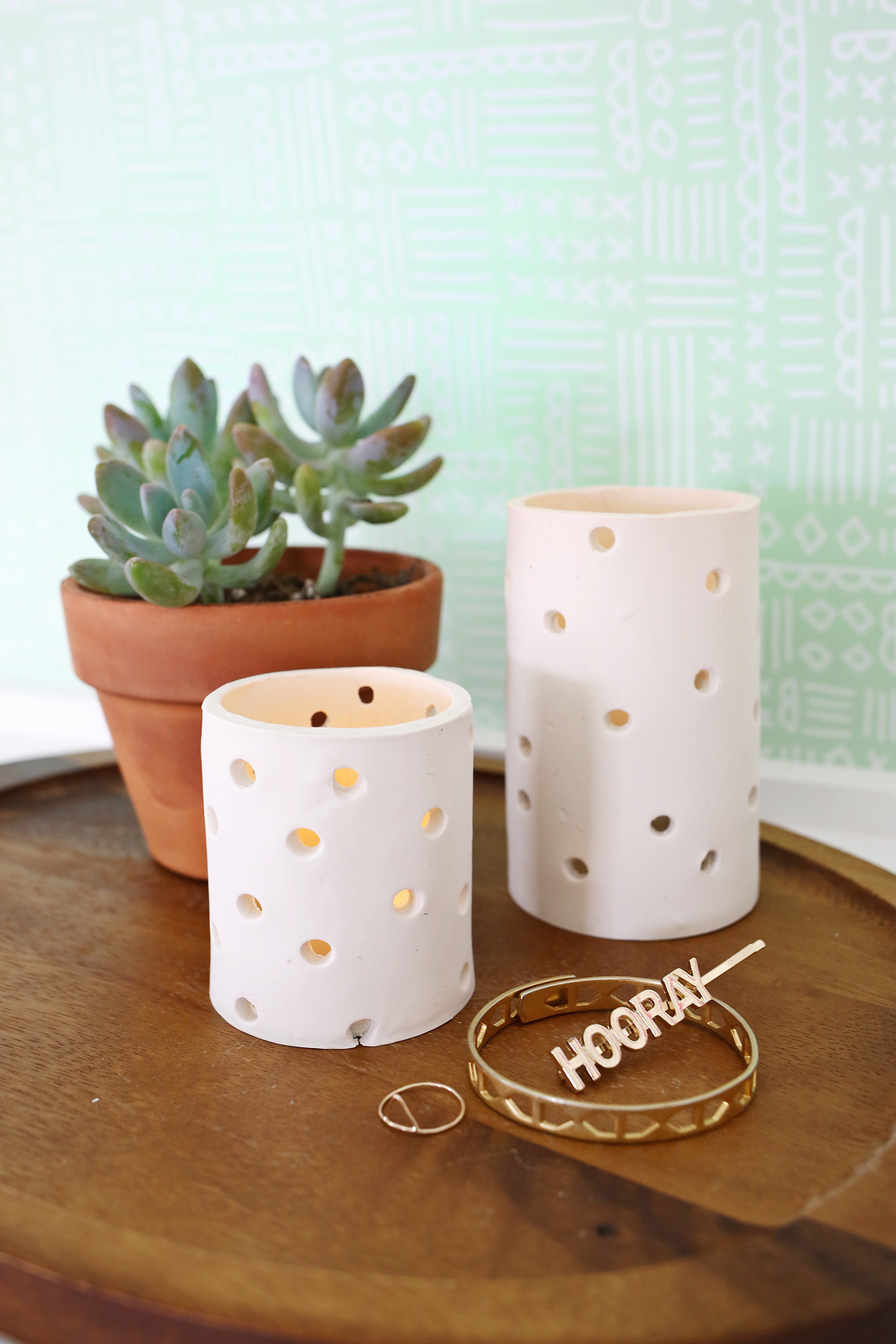 Diy easy clay votive DIY Beautiful In White Decoration Ideas Where All Will Look Pure