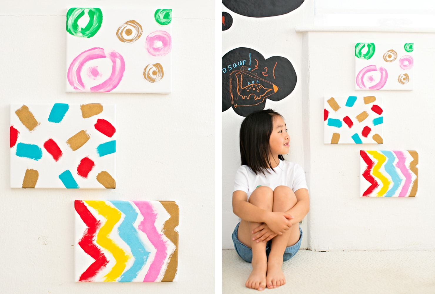 Diy kid canvas Trouble-Free DIY Canvas Wall Art Ideas To Decorate Your Home