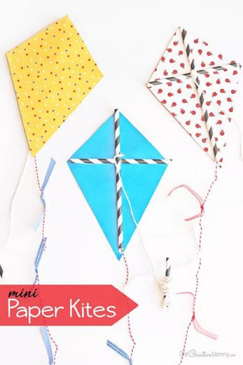 Diy mini paper kites