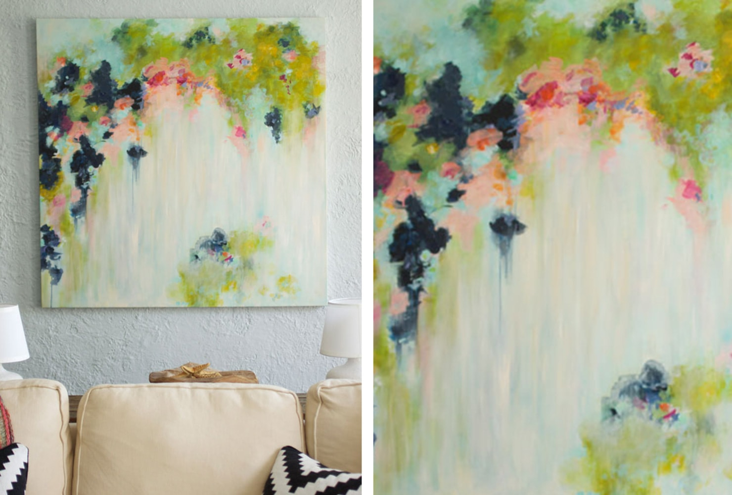 Large canvas art Trouble-Free DIY Canvas Wall Art Ideas To Decorate Your Home