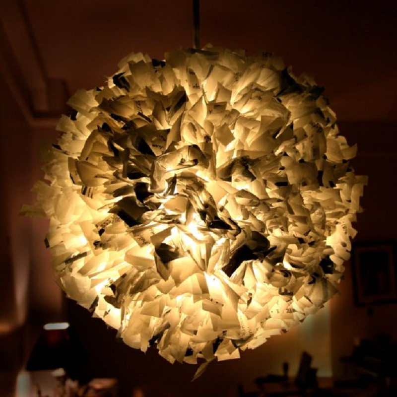 Plastic bag pendant light