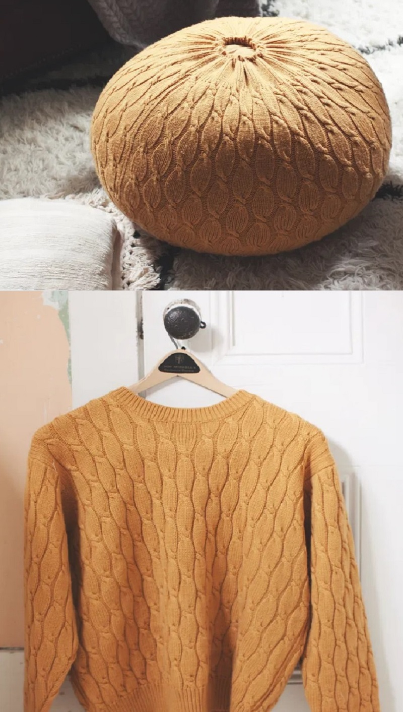 Repurpose sweater DIY Full Of Style Design Of Cozy Pouch That Is Unique And Versatile