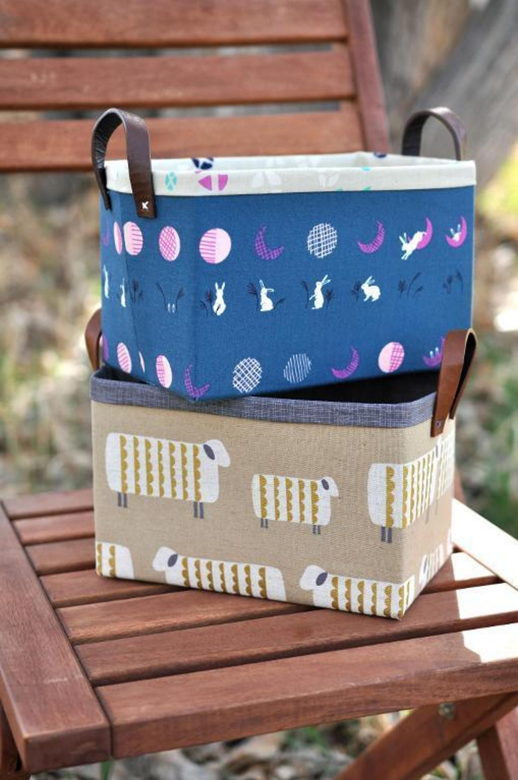 Sturdy fabric basket Effortless DIY Sewing Projects To Create A Beautiful Effect To Your Home