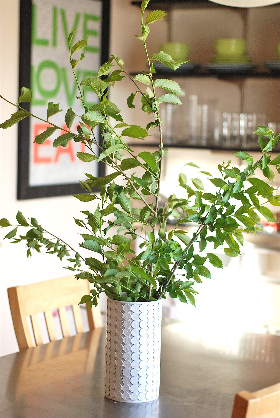 White penny vase Remarkable DIY Decoration Ideas You Can Make At Home With Pennies