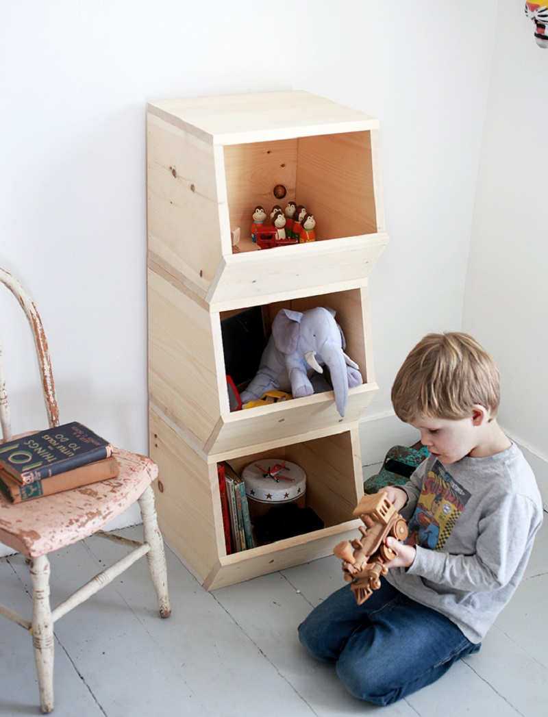 Diy wood toy bins Best DIY Ideas As Solutions To All Your Boys Room Décor Dilemmas